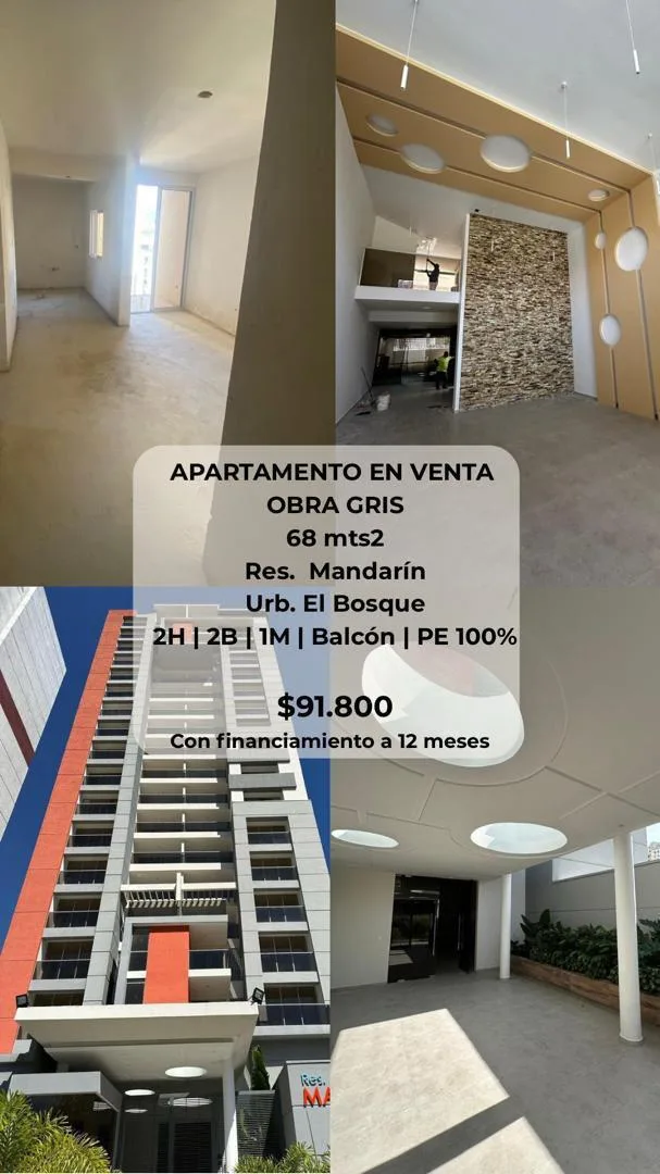 Apartamento en Venta en Mandarín — 3 hab 88m² — USD 118,800