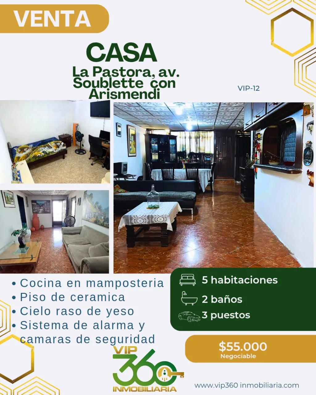 Casa en Venta en La Pastora, Av. Arismendi con Soublette, Valencia — 5 hab — USD 55,000
