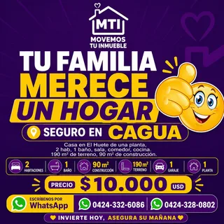 Casa en Brisas de Aragua "Huete", Cagua