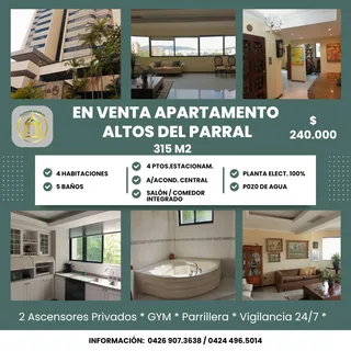 Apartamento en Altos del Parral