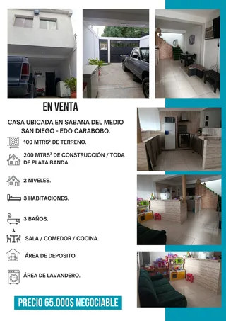 Casa en Sabana del Medio