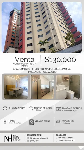 Apartamento en Urb. El Parral, Valencia - Carabobo