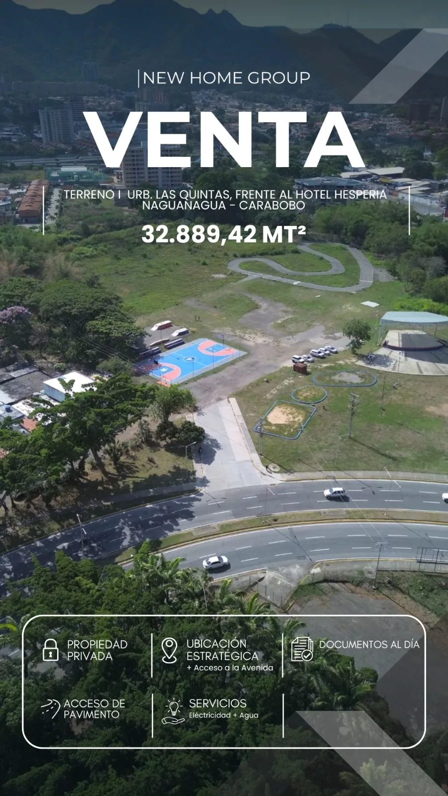 Terreno en Venta en Urb. Las Quintas, Etapa II, Parcela II-R-1, Naguanagua - Carabobo 32889m² — USD 182