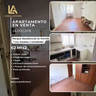 Apartamento en Parque Residencial la Florida, sector Los Caobos