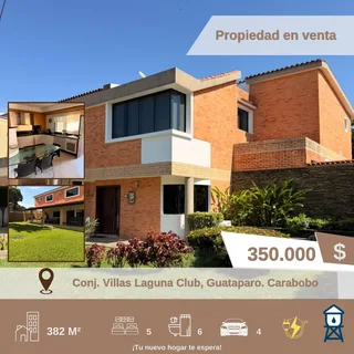 Casa en Conj. Res. Villas Laguna Club. Guataparo, Valencia. Edo Carabobo