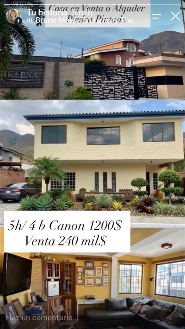 Casa en Venta en Iklena en la Urb. Piedra Pintada — 5 hab 360m² — USD 240,000