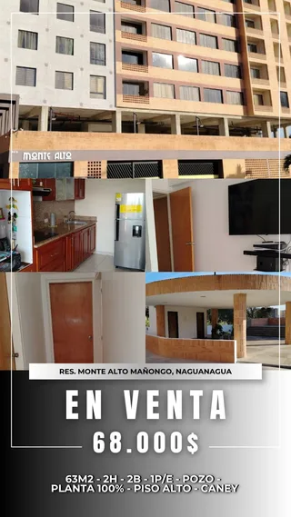 Apartamento en Res Monte Alto Mañongo