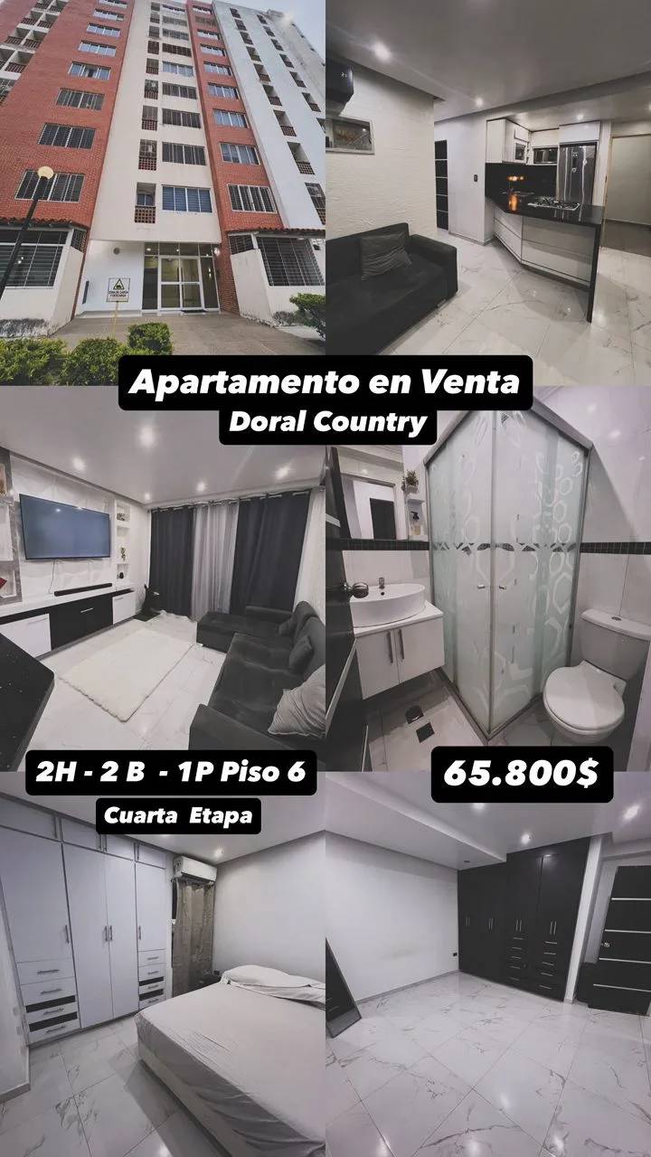 Apartamento en Venta en doral country el rincón naguanagua — 2 hab 55m² — USD 65,800