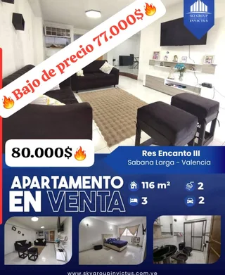 Apartamento en Res. Encanto III Sabana Larga (Prebo)
