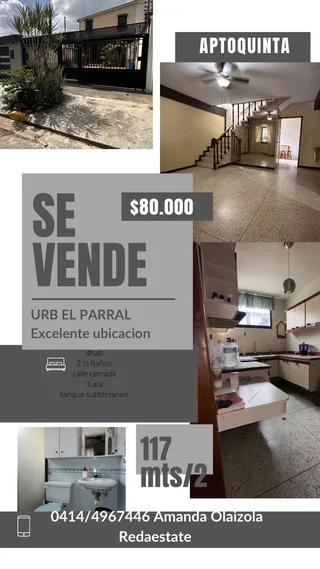 Apartamento en Urb. El Parral