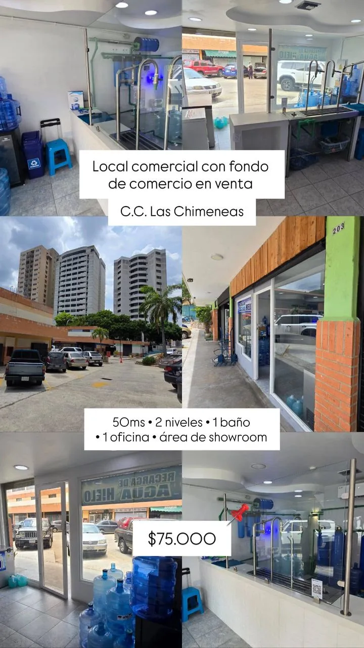 Local en Venta en C.C Las Chimeneas, Valencia Norte, Estado Carabobo 50m² — USD 65,000