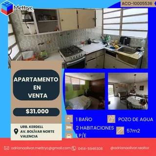 Apartamento en URB. KERDELL, Av. Bolívar Norte, Valencia