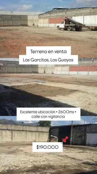 Terreno en Las Garcitas, Los Guayos
