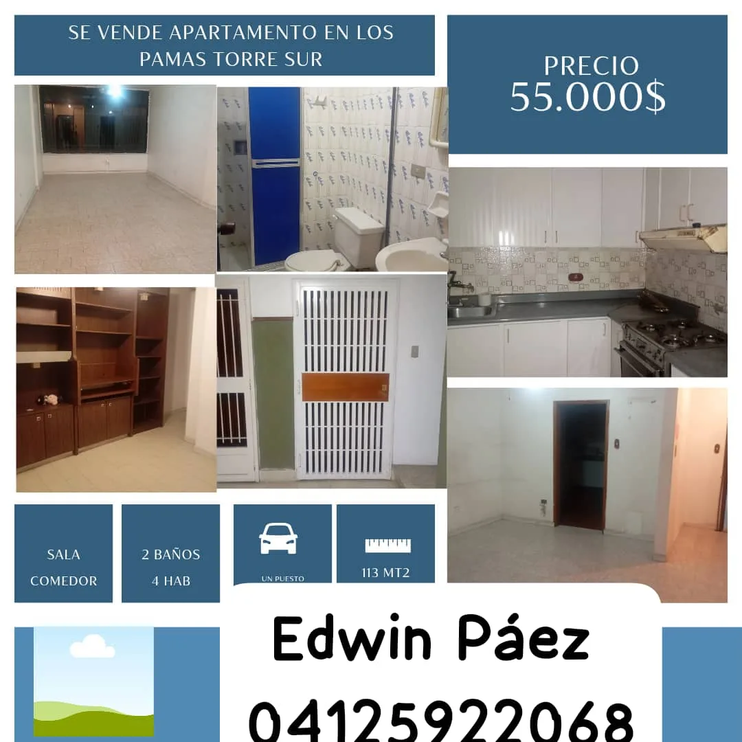 Apartamento en Venta en Urbanización Prebo, Residencias Los Pamas Torre Sur — 4 hab 113m² — USD 55,000