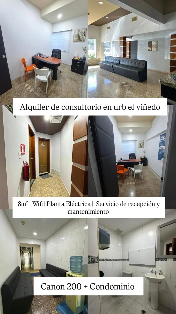 Oficina en Alquiler en Urb El Viñedo 8m² — USD 200