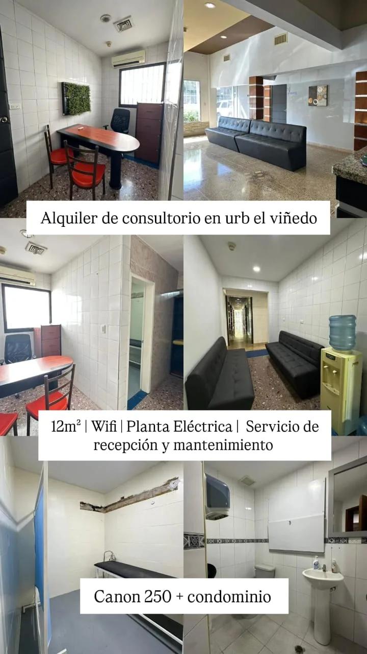 Oficina en Alquiler en El Viñedo 12m² — USD 250