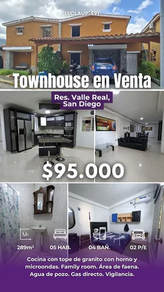 Townhouse en Res. Valle Real, San Diego