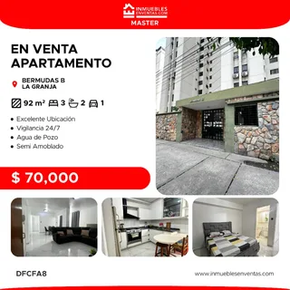 Apartamento en Conjunto Residencial Bermudas B, Urb La Granja, Naguanagua