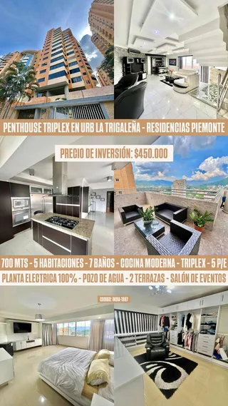 Apartamento en La Trigaleña Alta, Residencias Piemonte, Valencia, Estado Carabobo