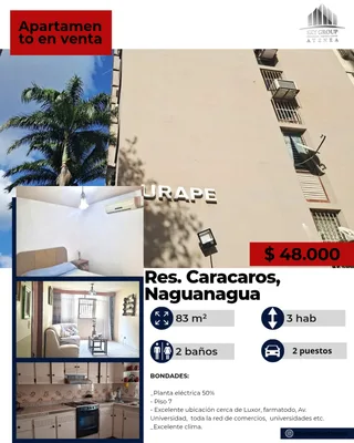 Apartamento en Naguanagua Los Caracaras