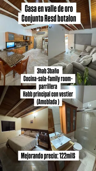 Casa en Valle de Oro, Conjunto Residencial Botalon
