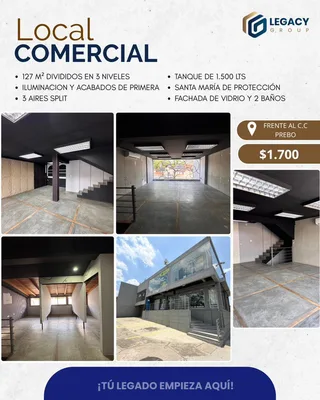 Local en Frente al C.C. Prebo, esquina Av. 107 con calle 130