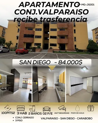 Apartamento en Valparaíso, Seminario, San Diego