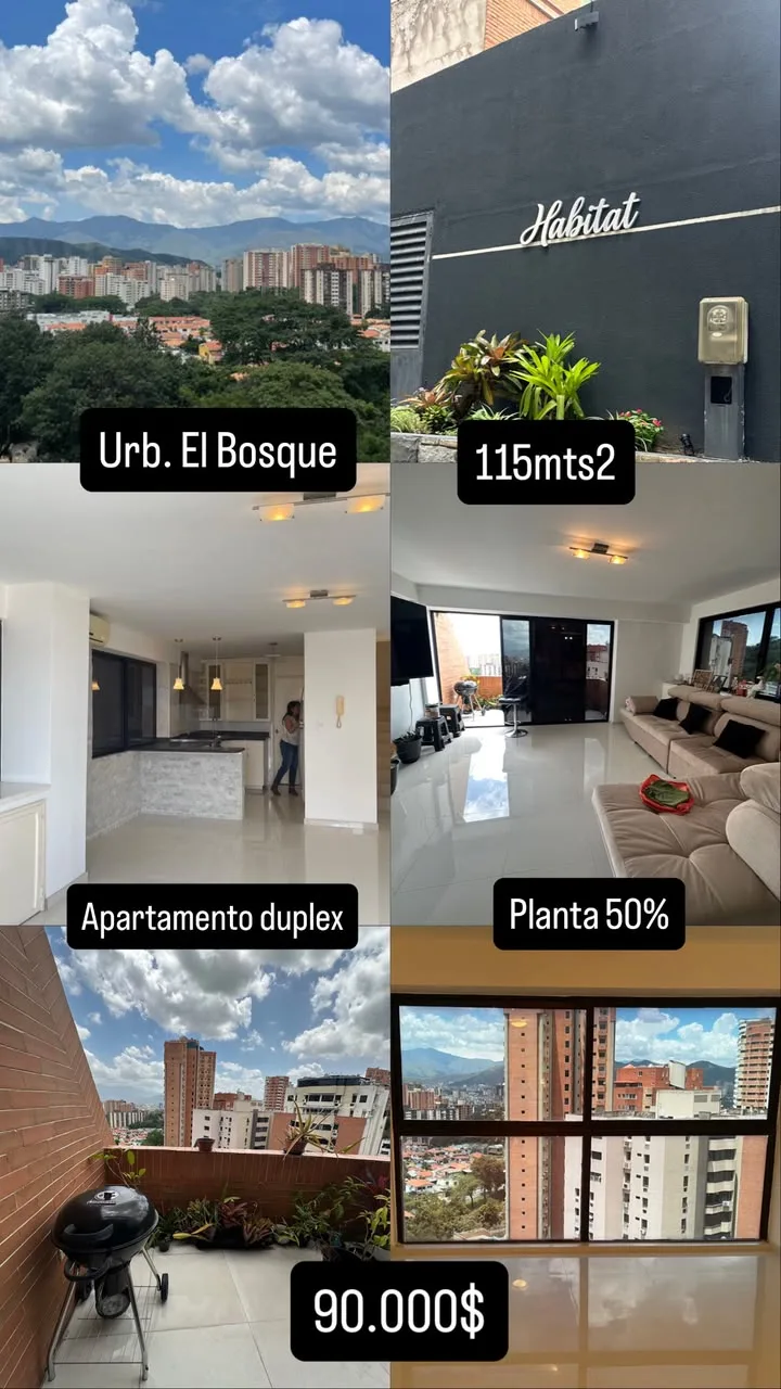 Apartamento en Venta en Urb. El Bosque — 2 hab 115m² — USD 90,000