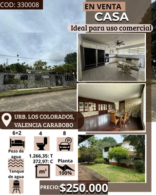 Casa en Los Colorados, Valencia Carabobo