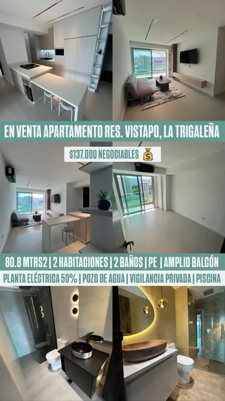 Apartamento en Urb. Trigaleña Alta - Resd. Vistapo