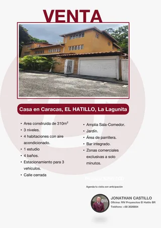 Casa en La Lagunita, El Hatillo, Caracas