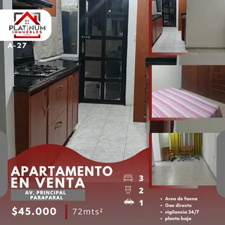 Apartamento en Paraparal Conjunto residencial Brisas de paraparal