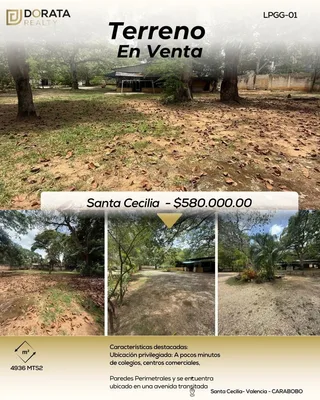 Terreno en Urbanización Santa Cecilia, Santa Cecilia - Valencia - CARABOBO
