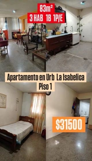 Apartamento en Urb. La Isabelica, Sector 2