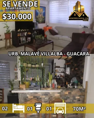 Apartamento en Urb. A Malavé Villalba, Guacara