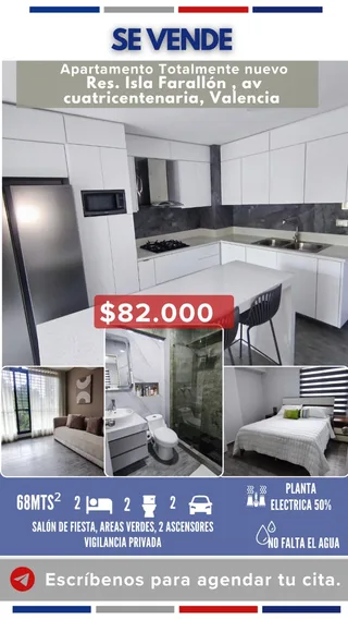 Apartamento en Av. Cuatricentenaria, Res Isla Farallon