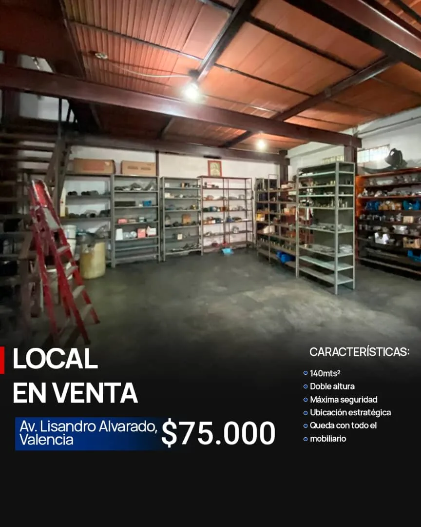 Local en Venta en Av. Lisandro Alvarado, Valencia 140m² — USD 75,000