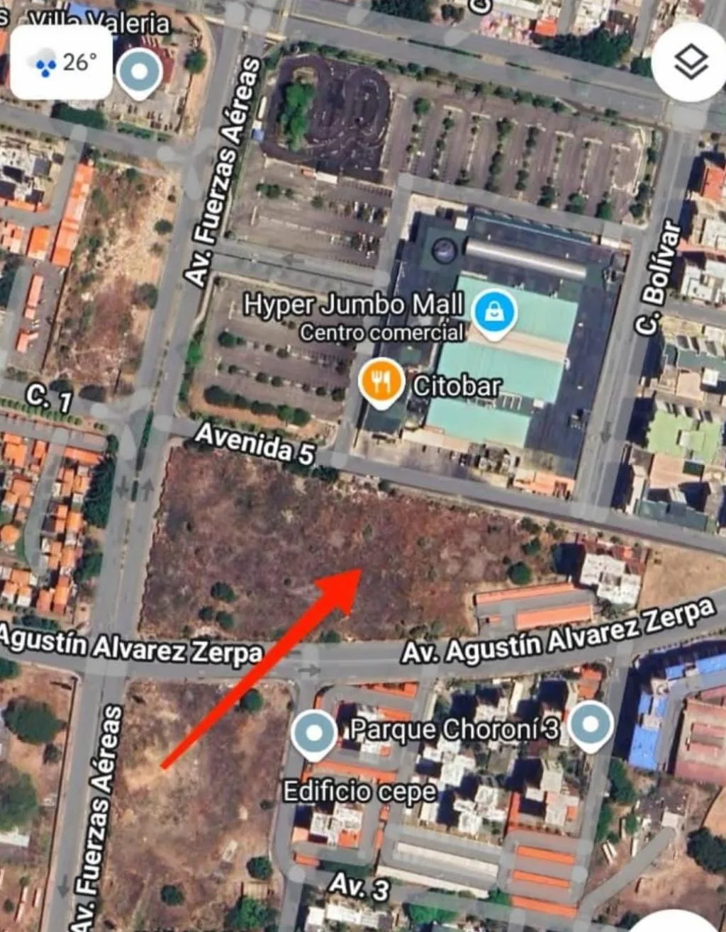 Terreno en Venta en Base Aragua, Avenida Fuerzas Aéreas, Maracay 22000m² — USD 11,660,000