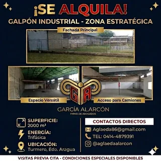 Galpón en Turmero, Edo. Aragua