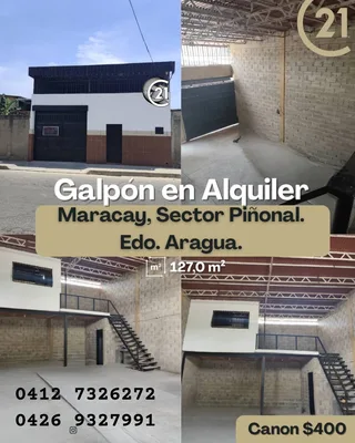 Galpón en Maracay, Sector Piñonal