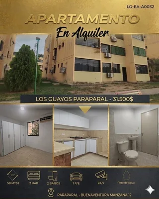Apartamento en Urb. Buenaventura (Paraparal), Los Guayos