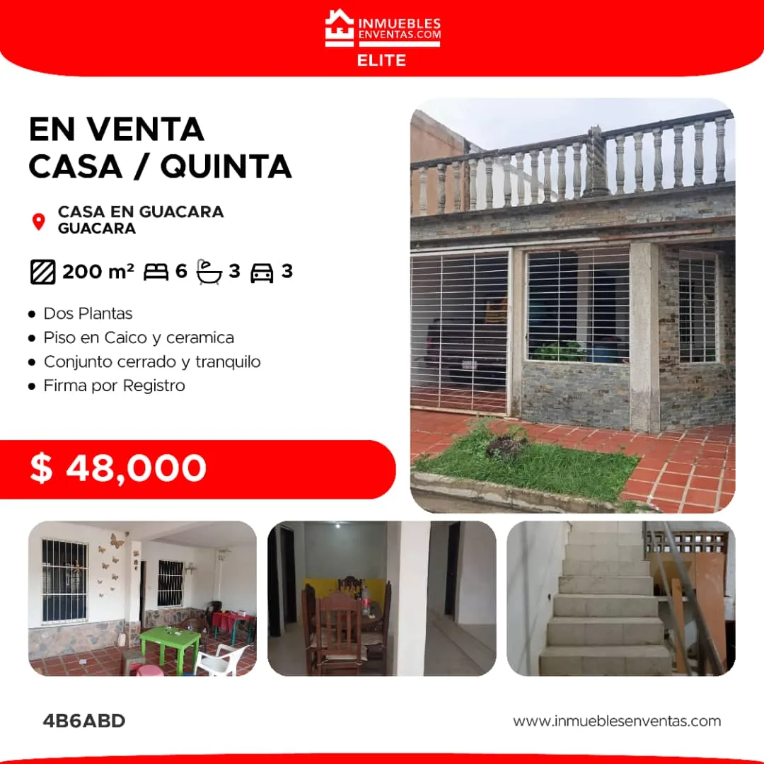 Casa en Venta en VILLAALIANZA — 6 hab 200m² — USD 48,000