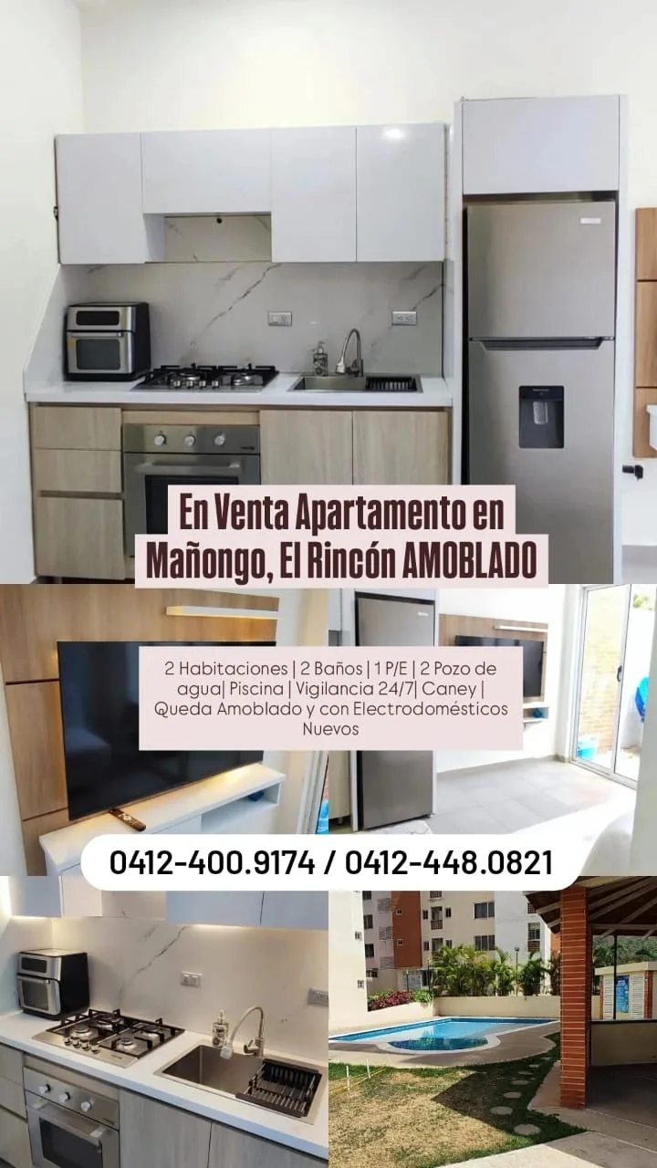 Apartamento en Venta en Mañongo, Res. Doral Country, El Rincón — 2 hab 58m² — USD 69,000