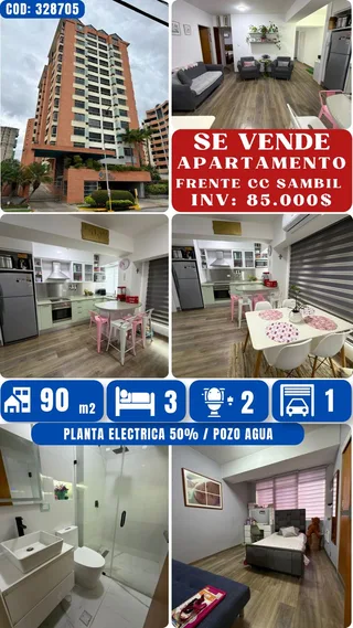 Apartamento en Urb Jardín Mañongo Naguanagua, Res Monte Carmelo