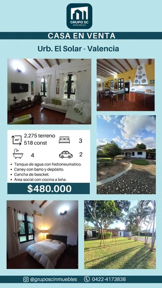 Casa en Urb. El Solar – Valencia