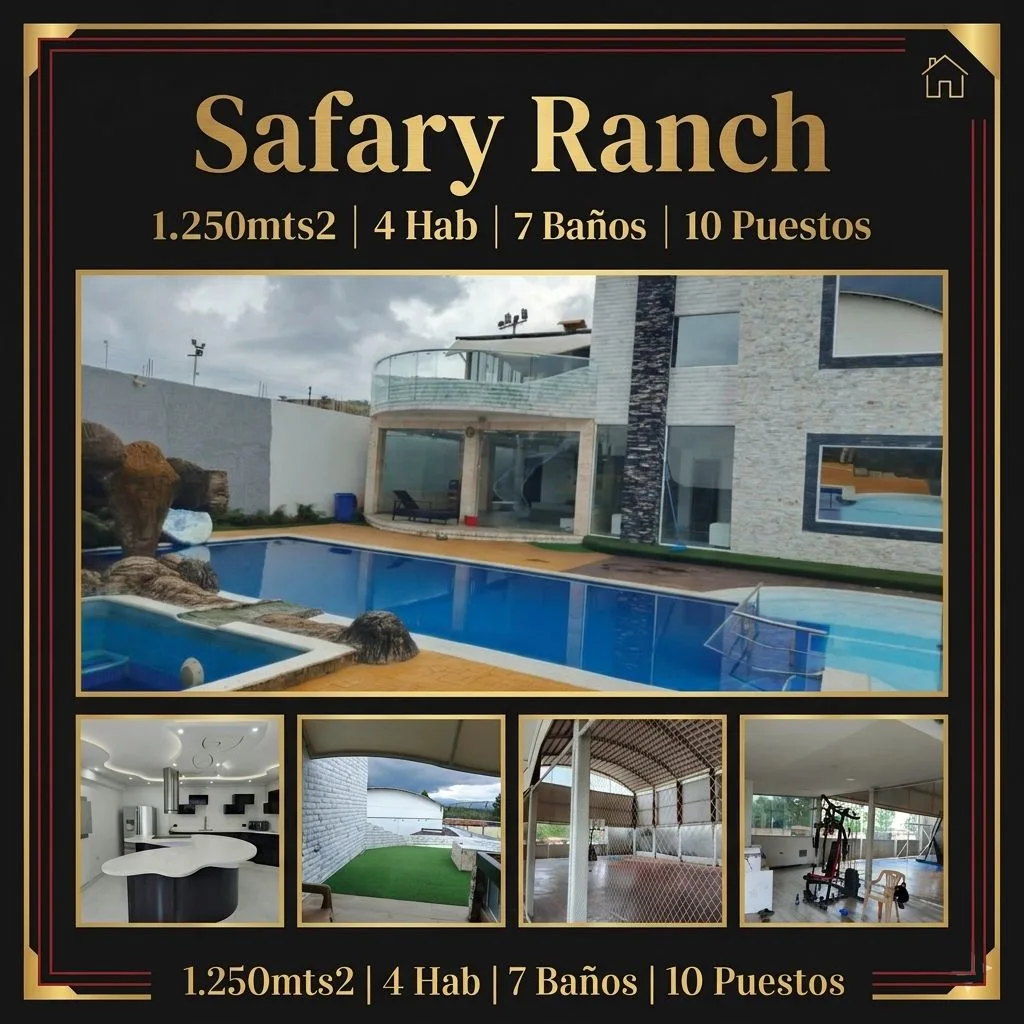 Casa en Venta en Safary Ranch — 4 hab 1250m² — USD 720,000
