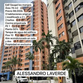 Apartamento en Edif Saugal los mangos
