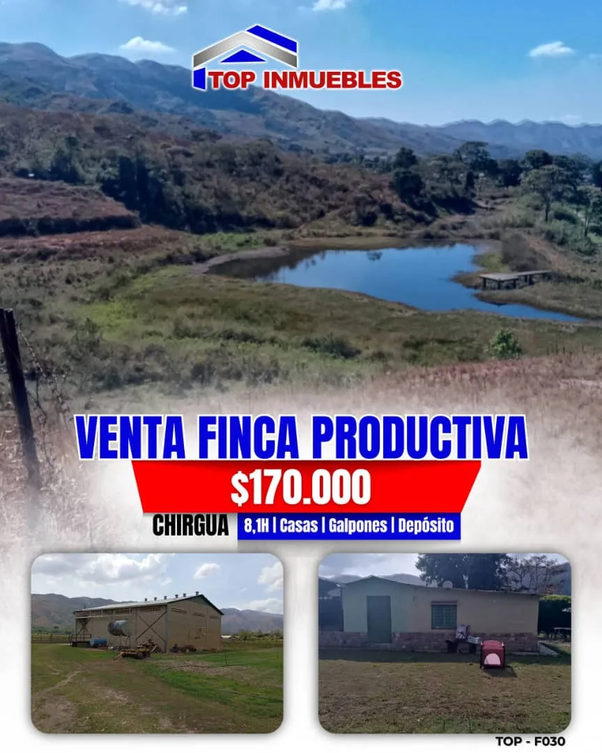 Terreno en Venta en Chirgua, Edo Carabobo 81000m² — USD 170,000
