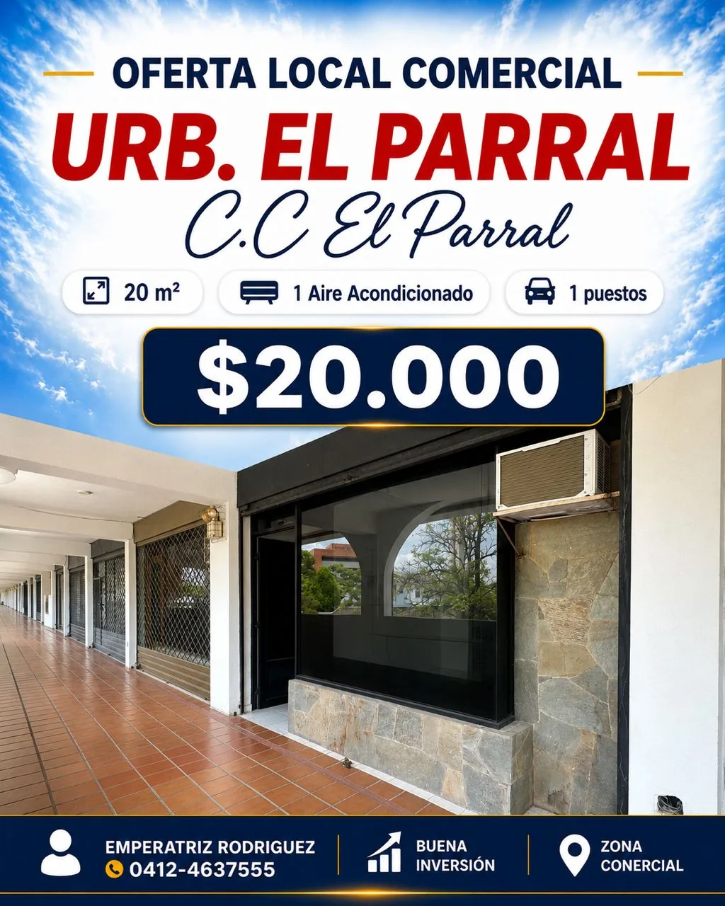 Local en Venta en El Parral 20m² — USD 20,000
