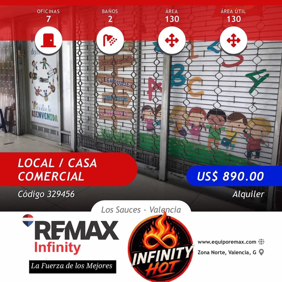 Local en Alquiler en Avenida Bolívar Norte, Los Sauces - Valencia 130m² — USD 890